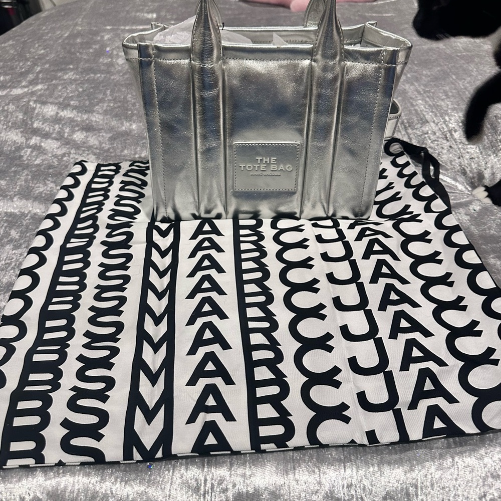 Marc Jacobs Metallic Silver Tote